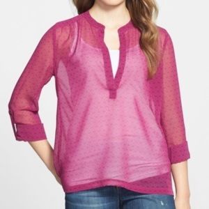 NWOT Patterned Sheer Blouse from Nordstrom